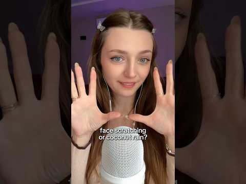 Face scratching or coconut rain? #asmr #asmrsounds #asmrrelax #asmrsleep #relax #tingles #whispers