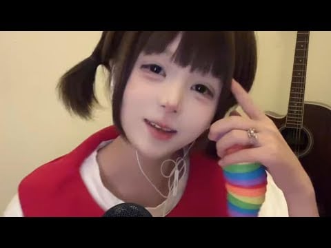 Cute Girl Touching Microphone Gently | Relaxing ASMR for Sleep