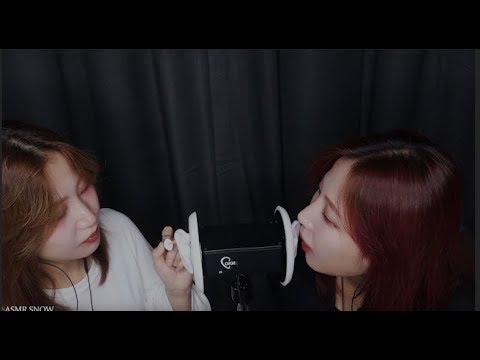 twin asmr 쌍둥이 언니랑 3dio 트리거  双子