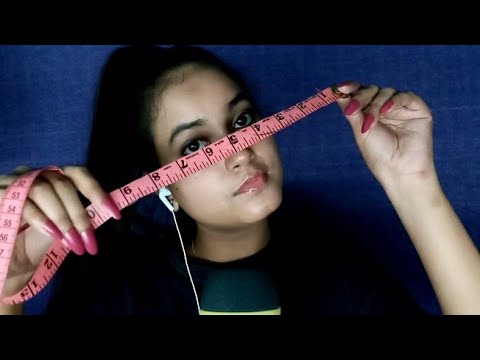 ASMR Measuring Your Face with Chaotic Mouth Sounds for Deep Sleep