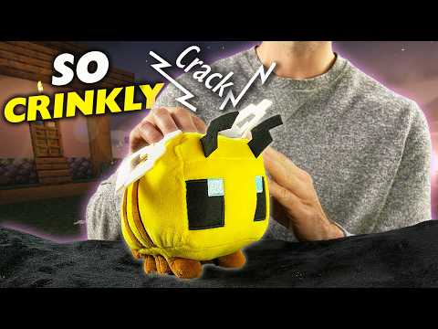 ASMR Minecraft Bee gets Crinkly Chiropractic Follow-Up Treatment 🐝