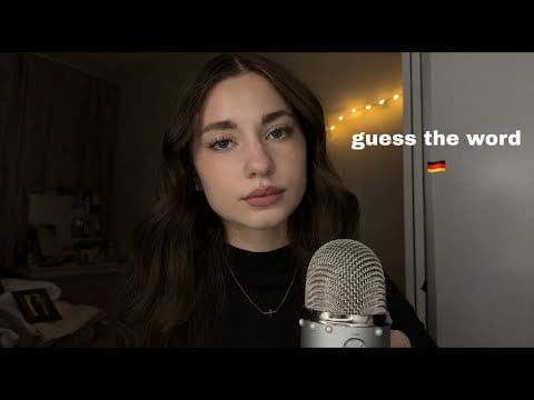 ASMR Guess The Word in German 🇩🇪