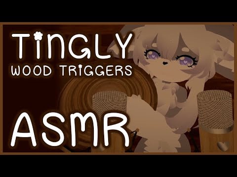 ASMR | Relaxing Wood Triggers with Long Nails / Claws [Binaural Audio]