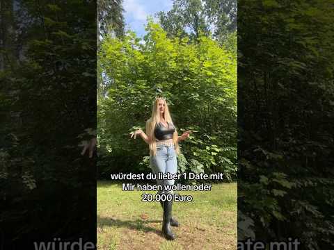 Hättest du lieber das Geld oder mich? 😋