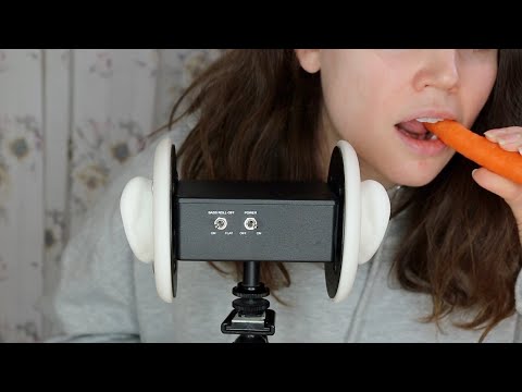 ASMR Eating Sounds Carrot 🥕​ 3Dio Ear To Ear (No Talking)