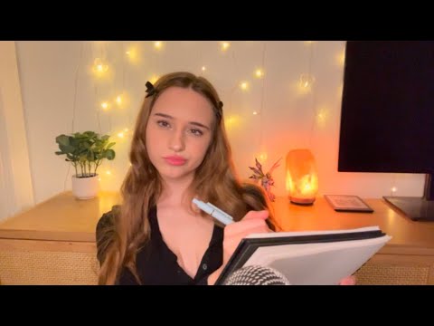 ASMR: Sketching Your Face And Rambling 💋