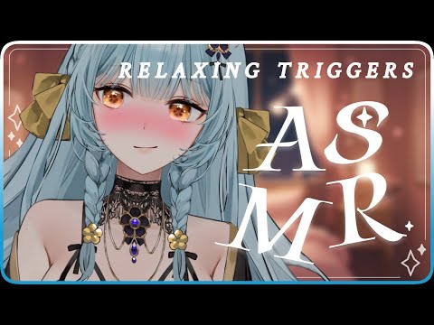 【ASMR】relaxing triggers under the rain ♥