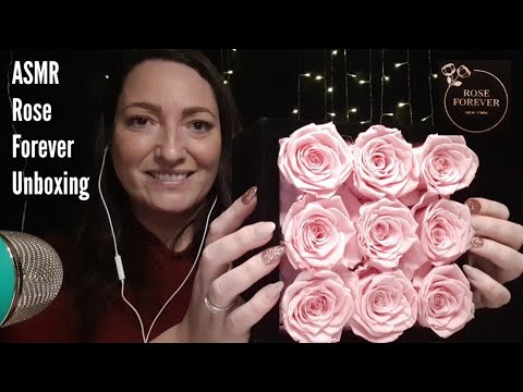 ASMR Rose Forever Unboxing-Whispered