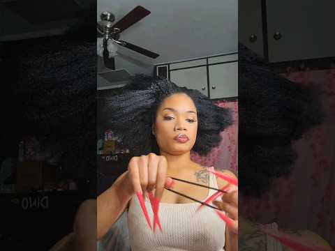 ASMR Ghetto scissor hands doing her hair 🫣 #shorts #asmr