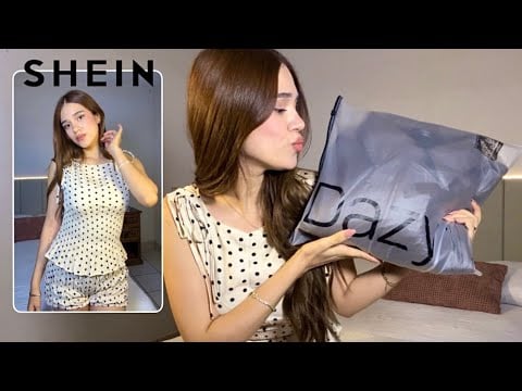 ASMR HAUL de SHEIN 🩷 Probándome outfits (voz suave)
