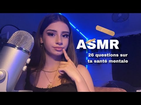 ASMR | 26 Questions sur ta Santé Mentale (Soft Spoken☁️)