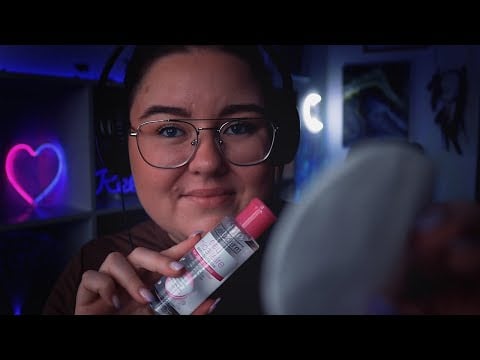 ASMR Gör din nattrutin åt dig ♥ Skincare, face brushing, plucking