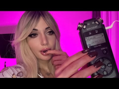 TOP Mouth Sounds & Hand Movements 😍ASMR with Tascam Mic for Deep Sleep & Relaxation