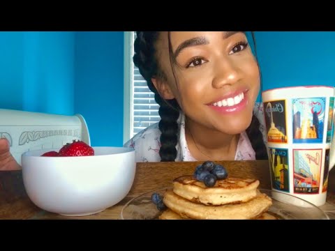 ASMR role-play girlfriend brings you breakfast in bed (w/ positive affirmation)