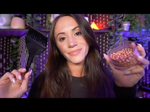 ASMR / Dying Your Hair With Bronzing Pearls