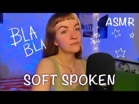 ASMR | MA PREMIERE VIDEO ASMR EN SOFT SPOKEN 🌟 (blabla, études, youtube, projets....)