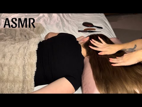 Cozy ASMR Hairbrushing on Real Person, Whisper #asmr #asmrhairbrushing #asmrrealperson