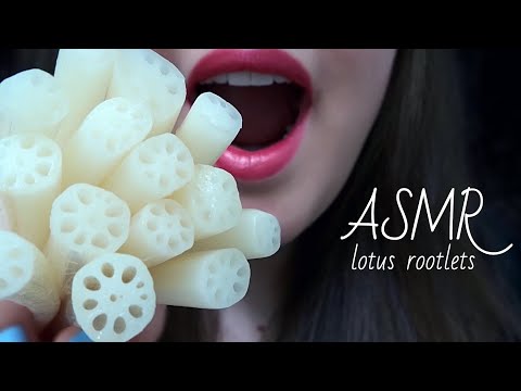 ASMR Spicy LOTUS ROOTLETS 🌶 Extremely Crunchy Eating Sounds