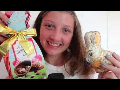 ASMR Eating A Chocolate Bunny and Egg!