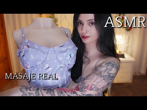 ASMR MASAJE REAL RELAJANTE CON TANTALY 💖 ASMR PARA DORMIR