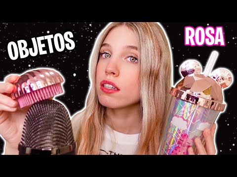 ASMR CON LOS 10 OBJETOS ROSAS MÁS RELAJANTES 💖 😴  (NO TALKING)