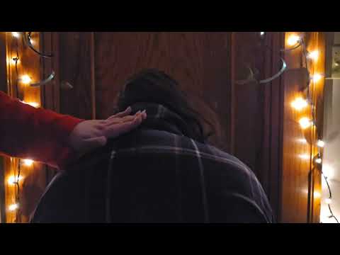 🧚‍♀️ASMR Back Scratching + Nails on Scalp w/ Hair Play - Lights Only Background 🧚‍♀️