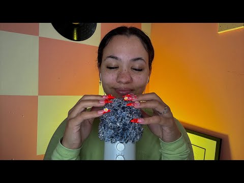 ASMR 🧊Ice Cube🧊 Embellished Mic Scratching