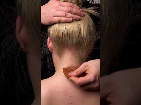 Close-up micro attention for your hairline ✨ #asmr