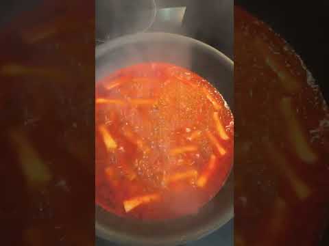Would you eat this? 🥵 #asmreating #ytshorts #shorts #tteokbokki
