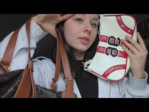 ASMR what's in my bag 