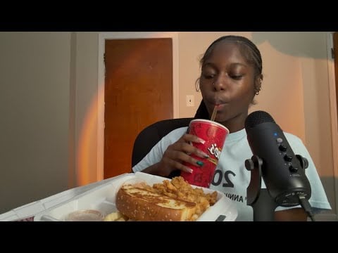 ASMR Raising Canes Mukbang & Ramble🍗😋 