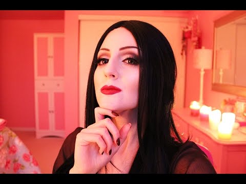 Morticia Addams does your makeup (ASMR role-play & soft spoken)