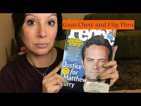 Gum Chewing ASMR | People Magazine Flip Through