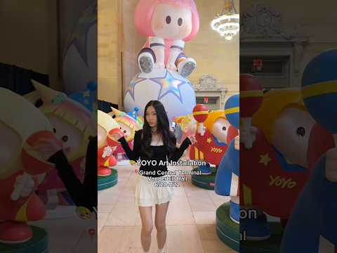 Giant YOYOs took over NYC🗽💕@miniso.official #miniso #minisoyoyo #nyc #asmr