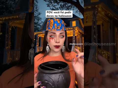 Você foi pedir doces no Halloween #asmr #asmrsounds #halloween #asmrvideo