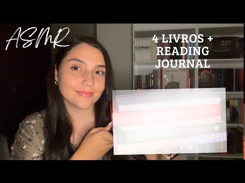 ASMR - TODOS OS LIVROS QUE EU LI EM JANEIRO + TUOR PELO MEU READING JOURNAL 📚