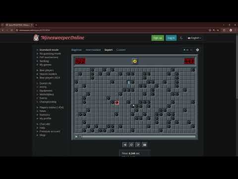 ASMR- Man is terrible at minesweeper