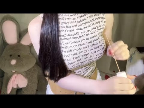 Cute Girl Gently Stroking Microphone | Relaxing ASMR for Deep Calm