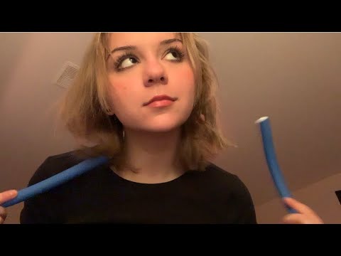 curling your hair asmr