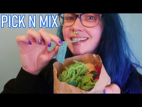 ASMR Eating Pick N Mix Candy (Chewy Eating Sounds) 🍬