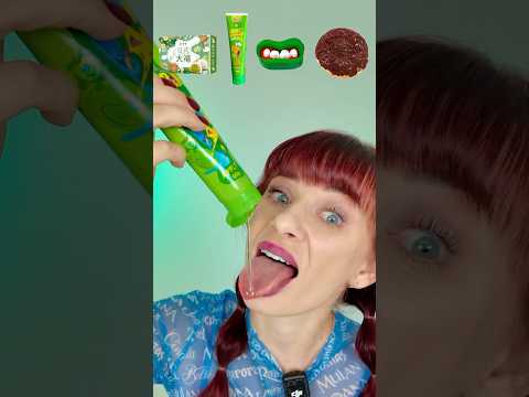 ASMR Mochi, Liquid Candy, Halloween Lollipop  #mukbang #eatingsounds
