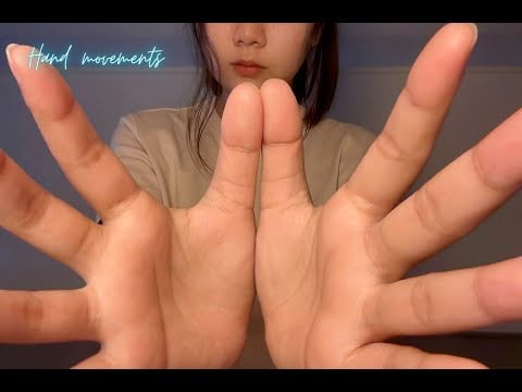 ASMR Hand Movements | Face Touching + Rain Sounds🌧️ [Calming You Down , No Talking]