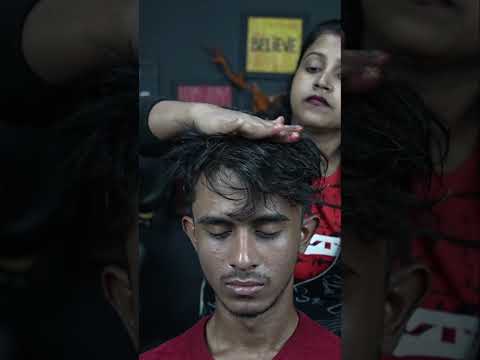 ASMR Dandruff Removal With Comb By Indian Female Barber #shorts