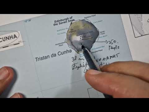 This is the most remote island on earth "Tristan Da Cunha" [ASMR map tracing & whispering]