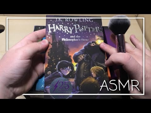 ASMR || Harry Potter Book Collection Unboxing ⚡️📚 (Tapping, Brushing / No talking)