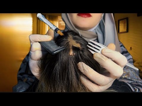 ASMR Aggressive Scalp Scratching (wig on mic)