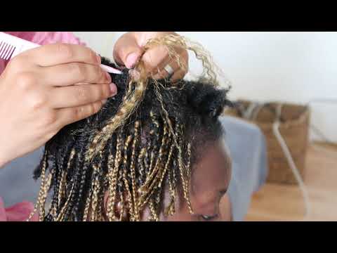 ASMR | My husband takes out my braids// Softly Combing out Tangled hair