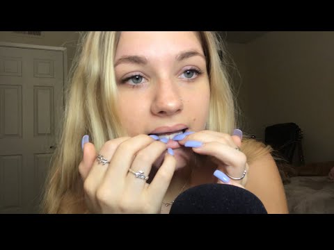 ASMR- [TEETH TAPPING] w/ "tip of the tongue the teeth the lips" repeated