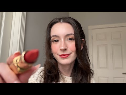 ASMR best friend does your makeup for christmas🎅🏻🎄 | personal attention | whispered