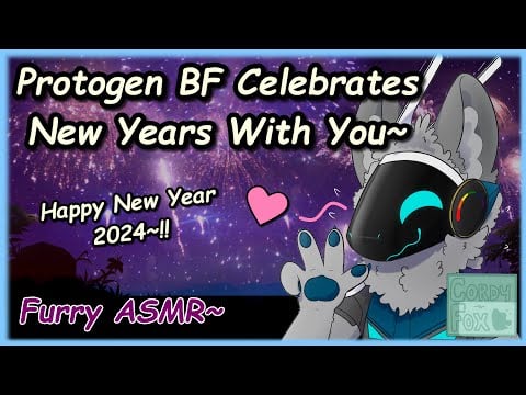 [Furry ASMR] Protogen Boyfriend Celebrates New Years with You~!
